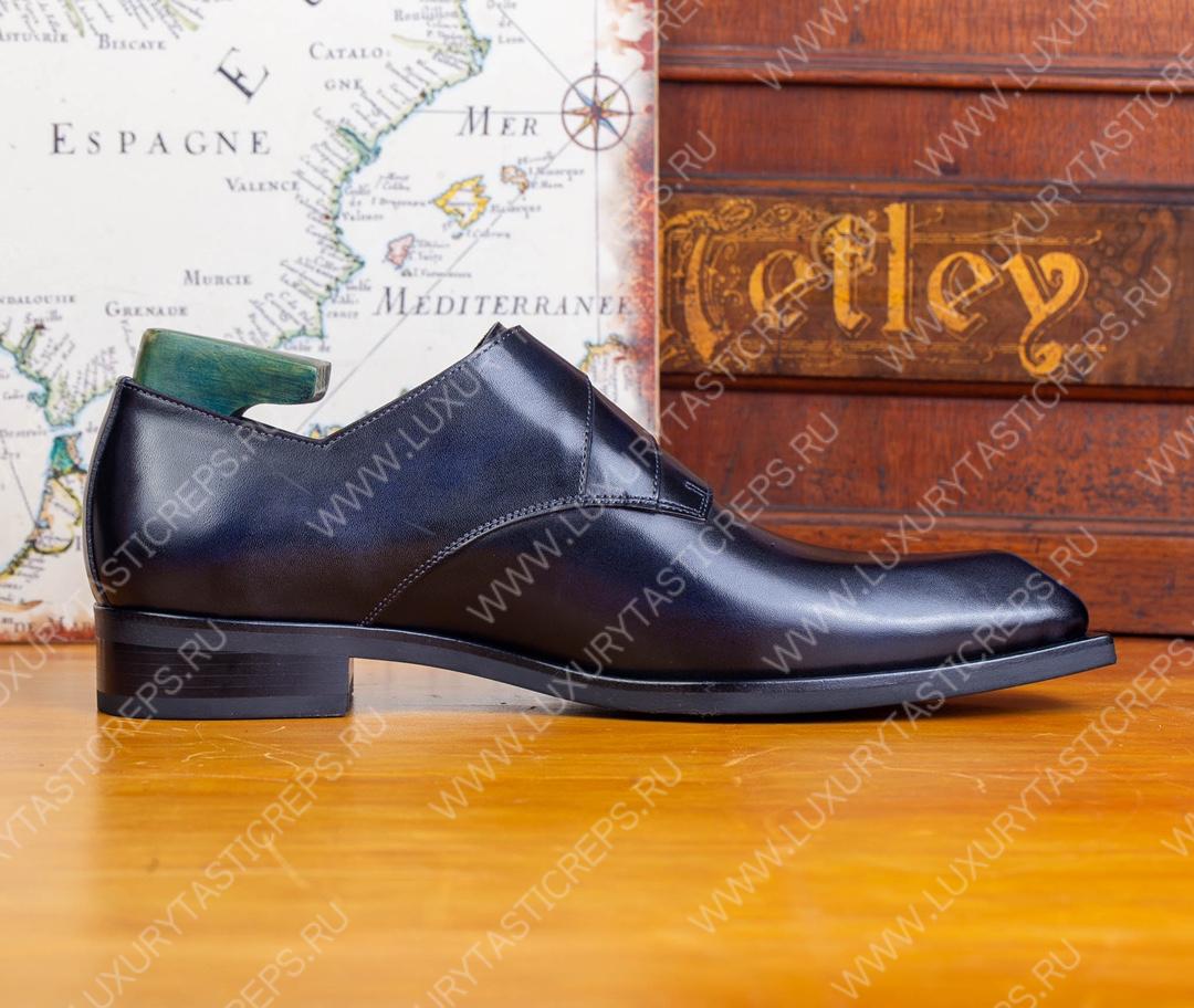 BERLUTI TRIPLE MONK STRAP SHOE BLACK S1424-GH