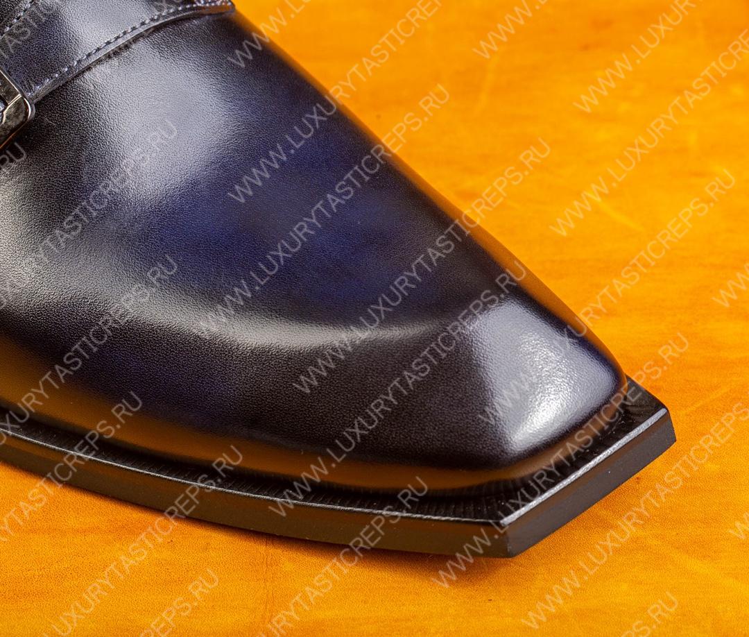 BERLUTI TRIPLE MONK STRAP SHOE BLACK S1424-GH