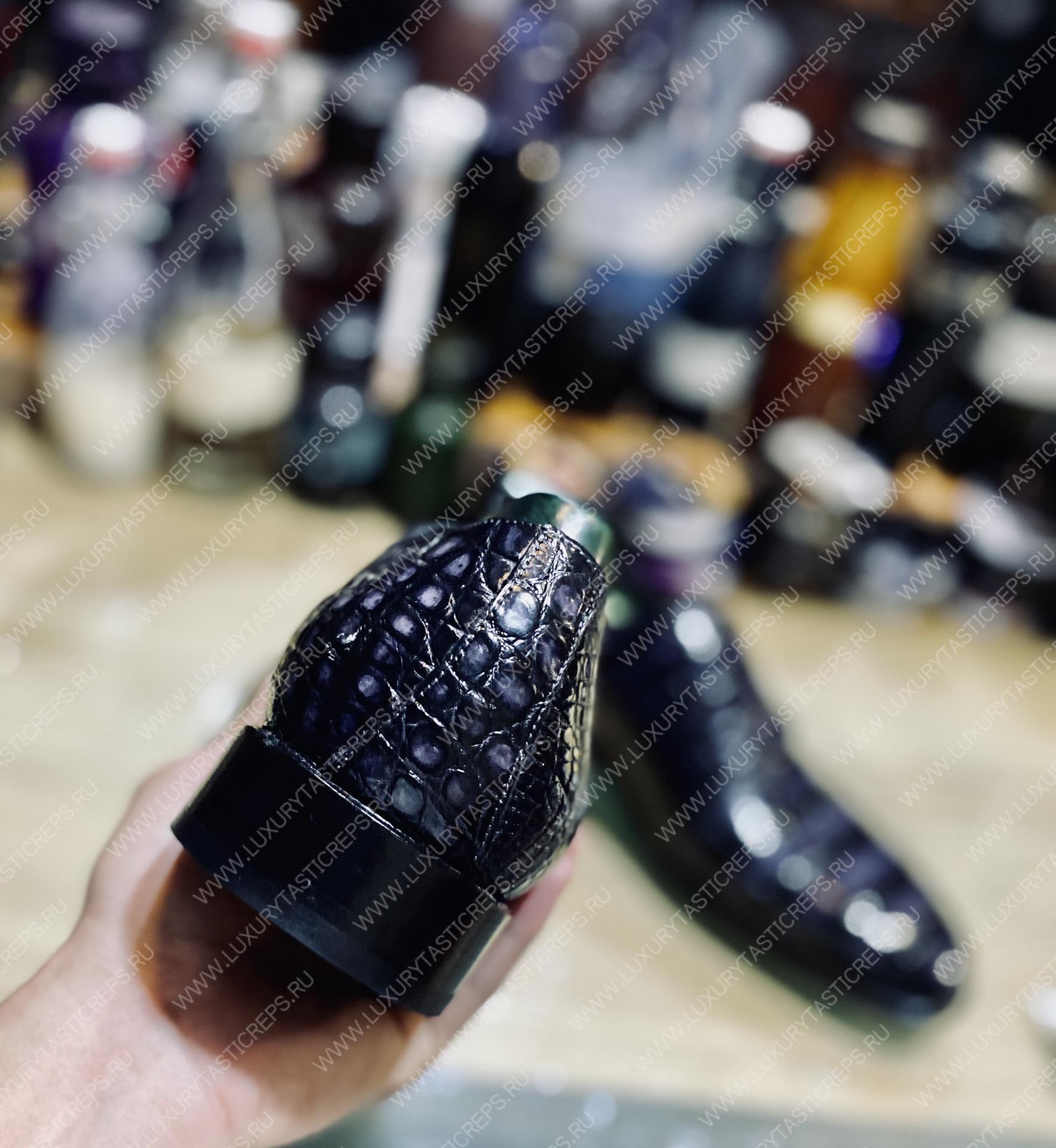 BERLUTI ALLIGATOR LEATHER LOAFER GREY S3289-E2