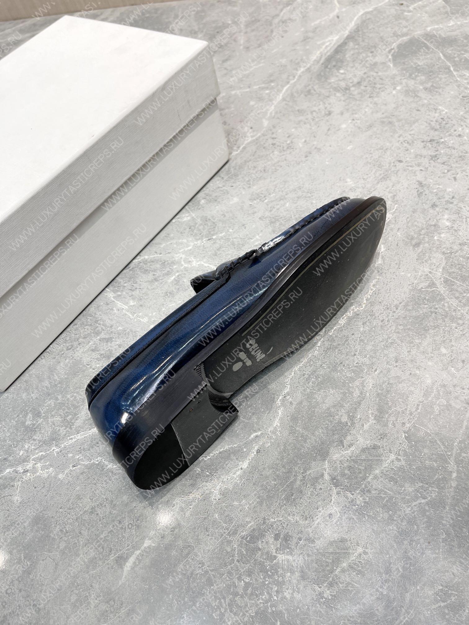 Ce**e triomphe leather loafer blue 4134fr8