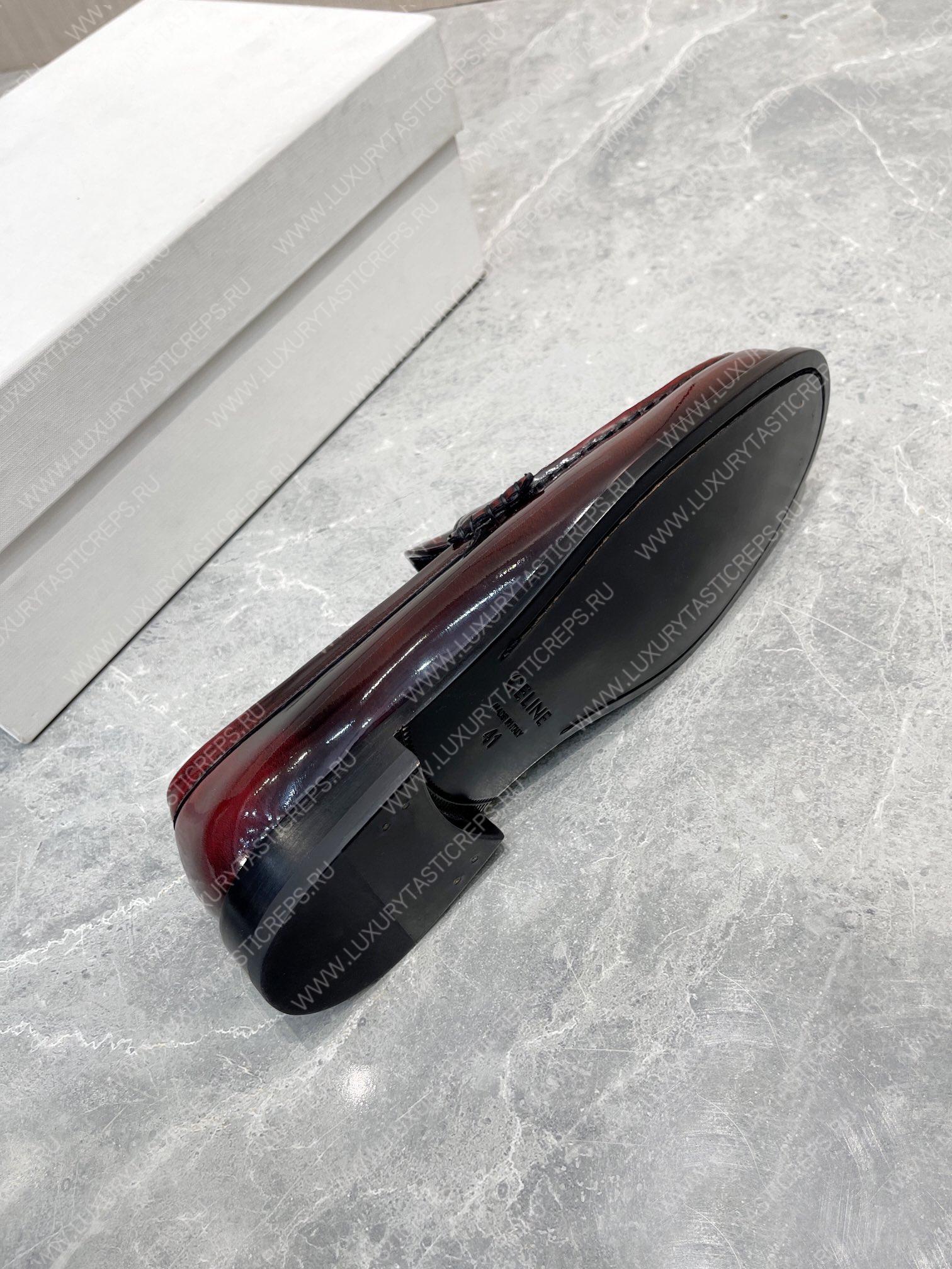 Ce**e triomphe leather loafer red 4454fr8