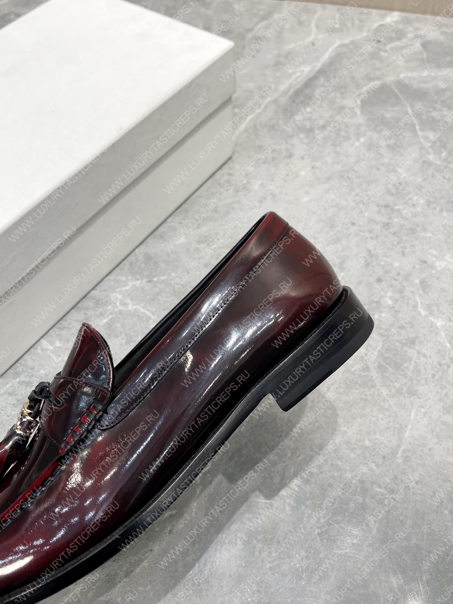 Ce**e triomphe leather loafer red 4454fr8