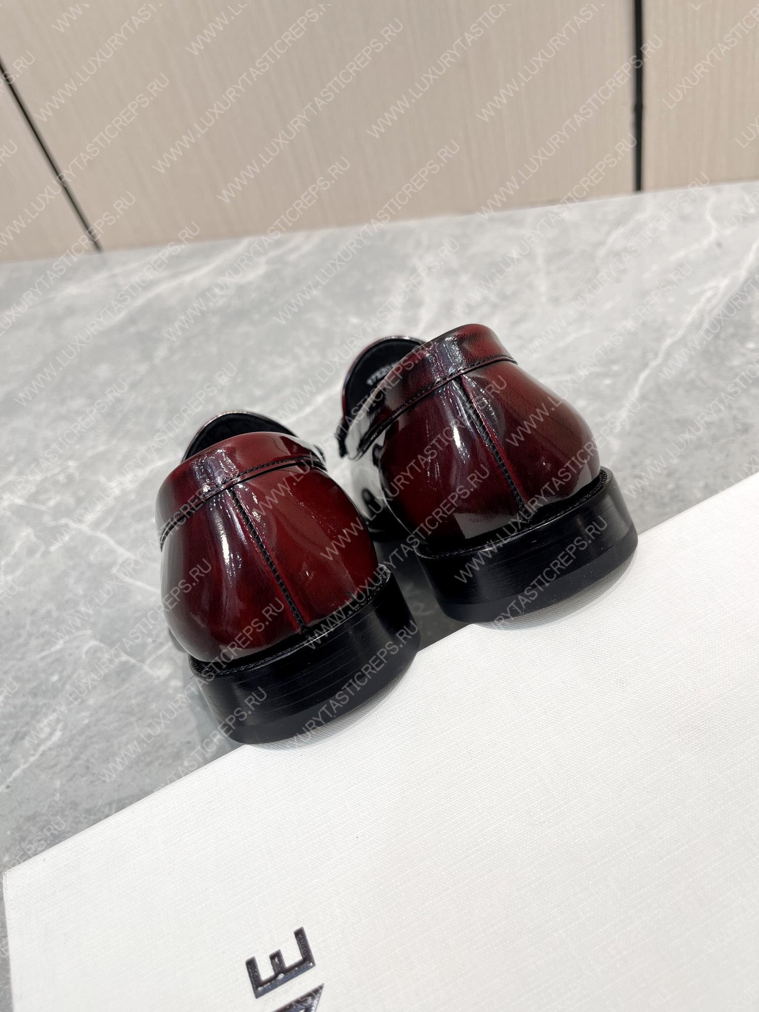 Ce**e triomphe leather loafer red 4454fr8