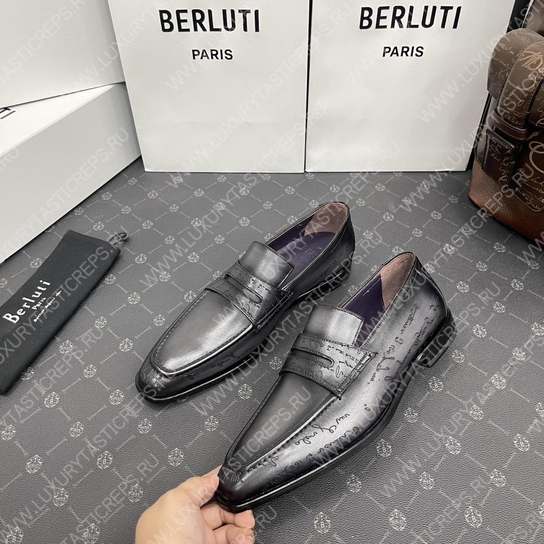 BERLUTI LOAFERS BLACK S1411-V1