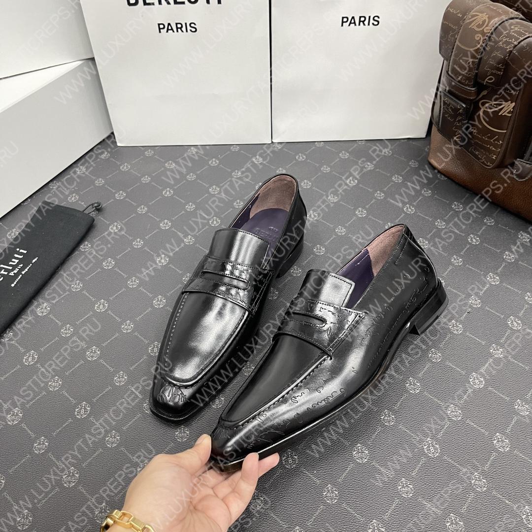 BERLUTI LOAFERS BLACK S1411-V1