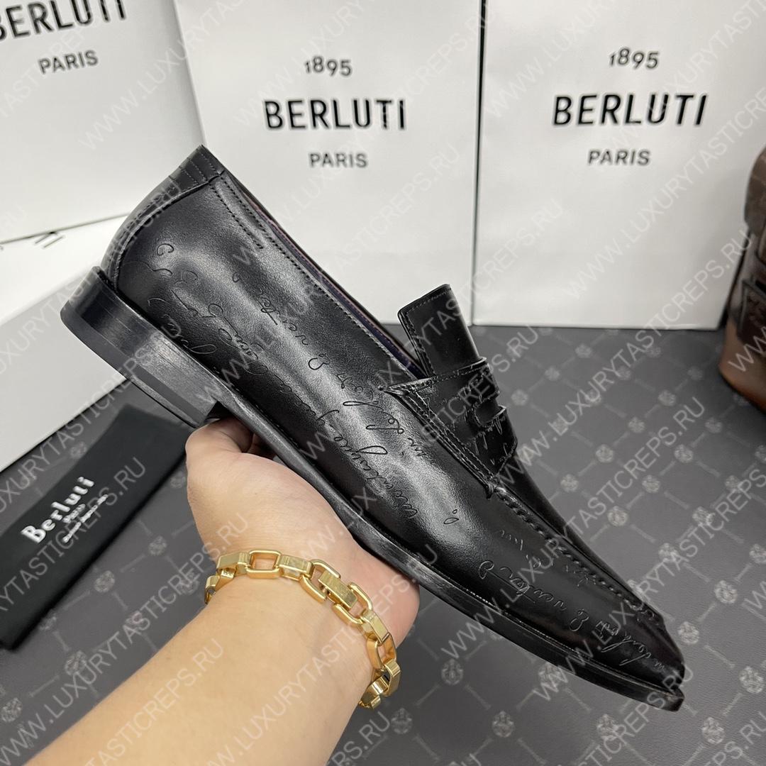 BERLUTI LOAFERS BLACK S1411-V1