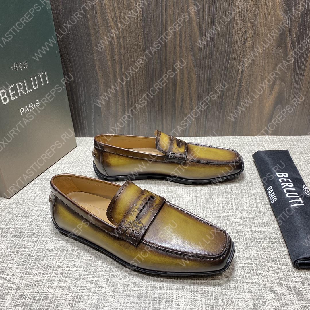 BERLUTI LORENZO DRIVE LOAFER COCOA S6066-S34
