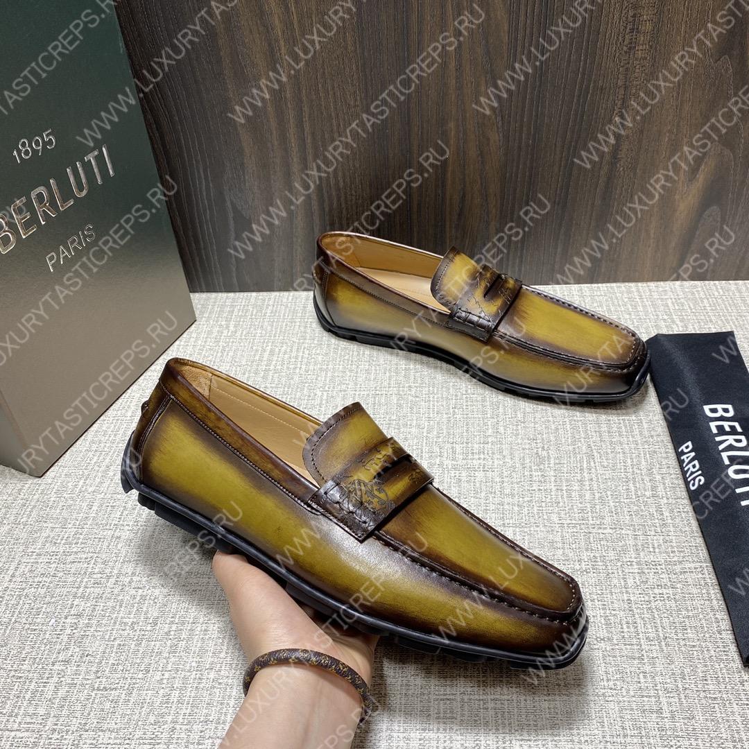 BERLUTI LORENZO DRIVE LOAFER COCOA S6066-S34