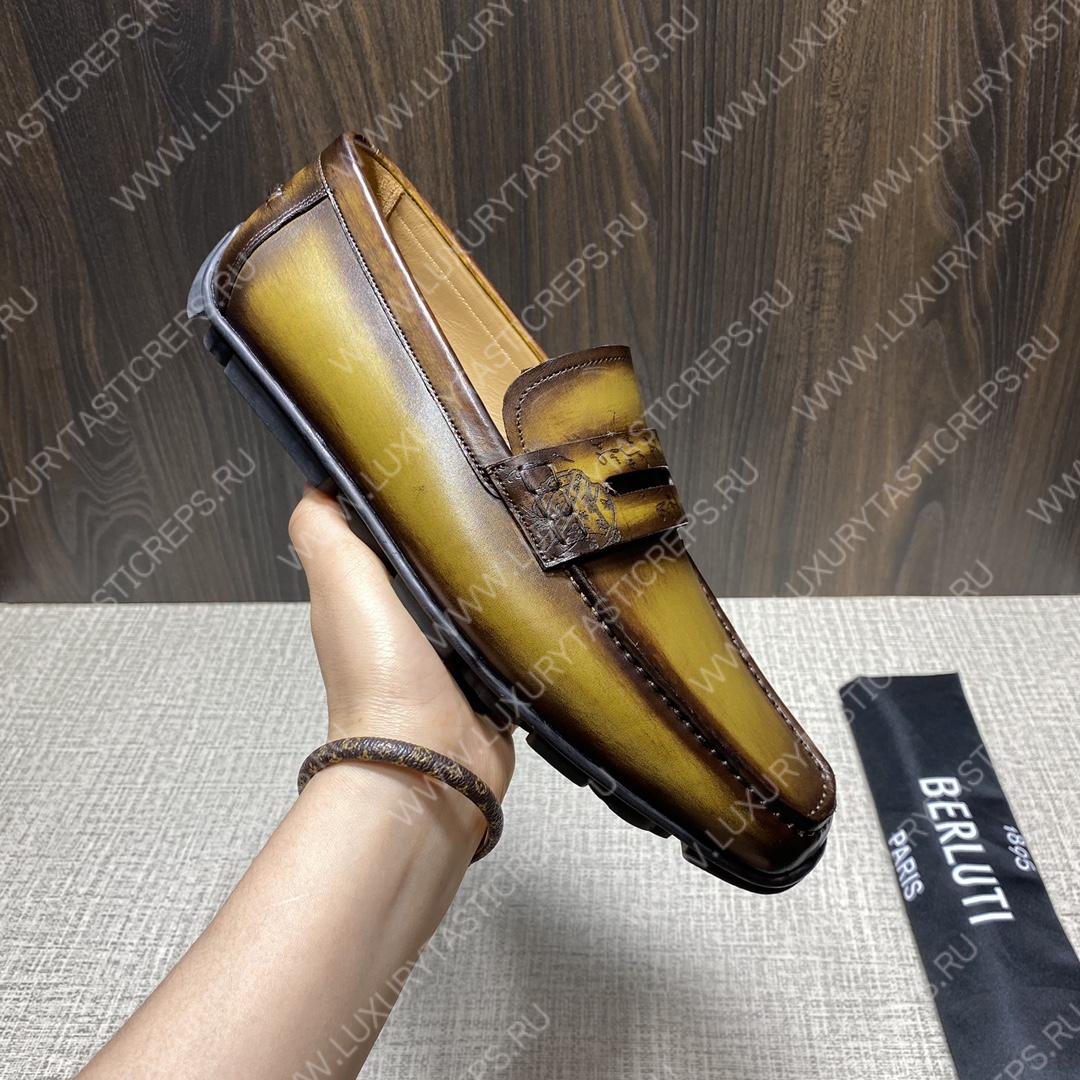 BERLUTI LORENZO DRIVE LOAFER COCOA S6066-S34