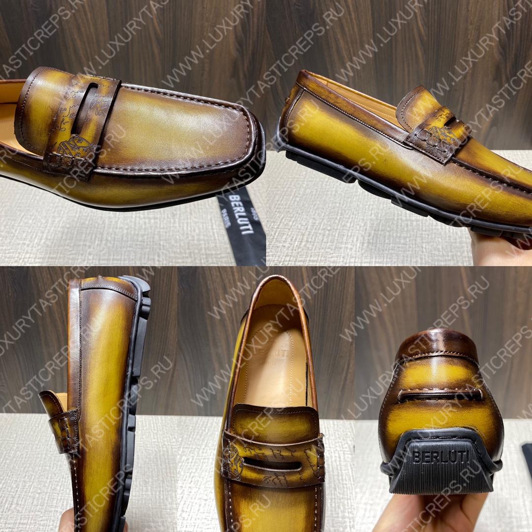 BERLUTI LORENZO DRIVE LOAFER COCOA S6066-S34