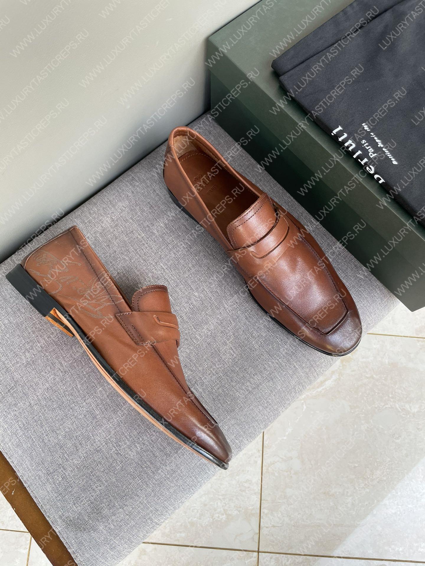 BERLUTI LOAFERS BROWN S4567