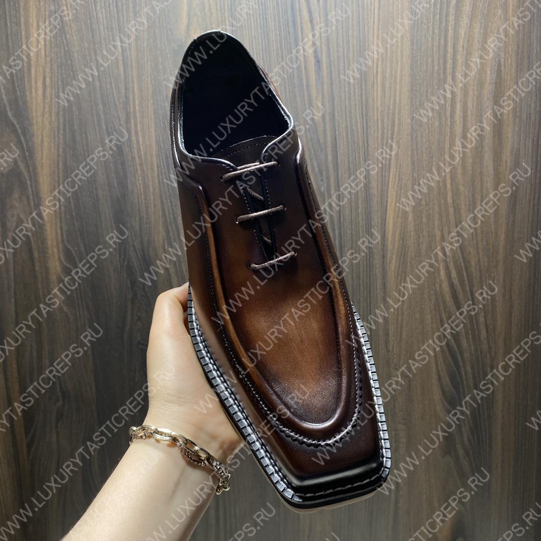 BERLUTI CLASSIC INFINI LEATHER DERBY TDN INTENSO