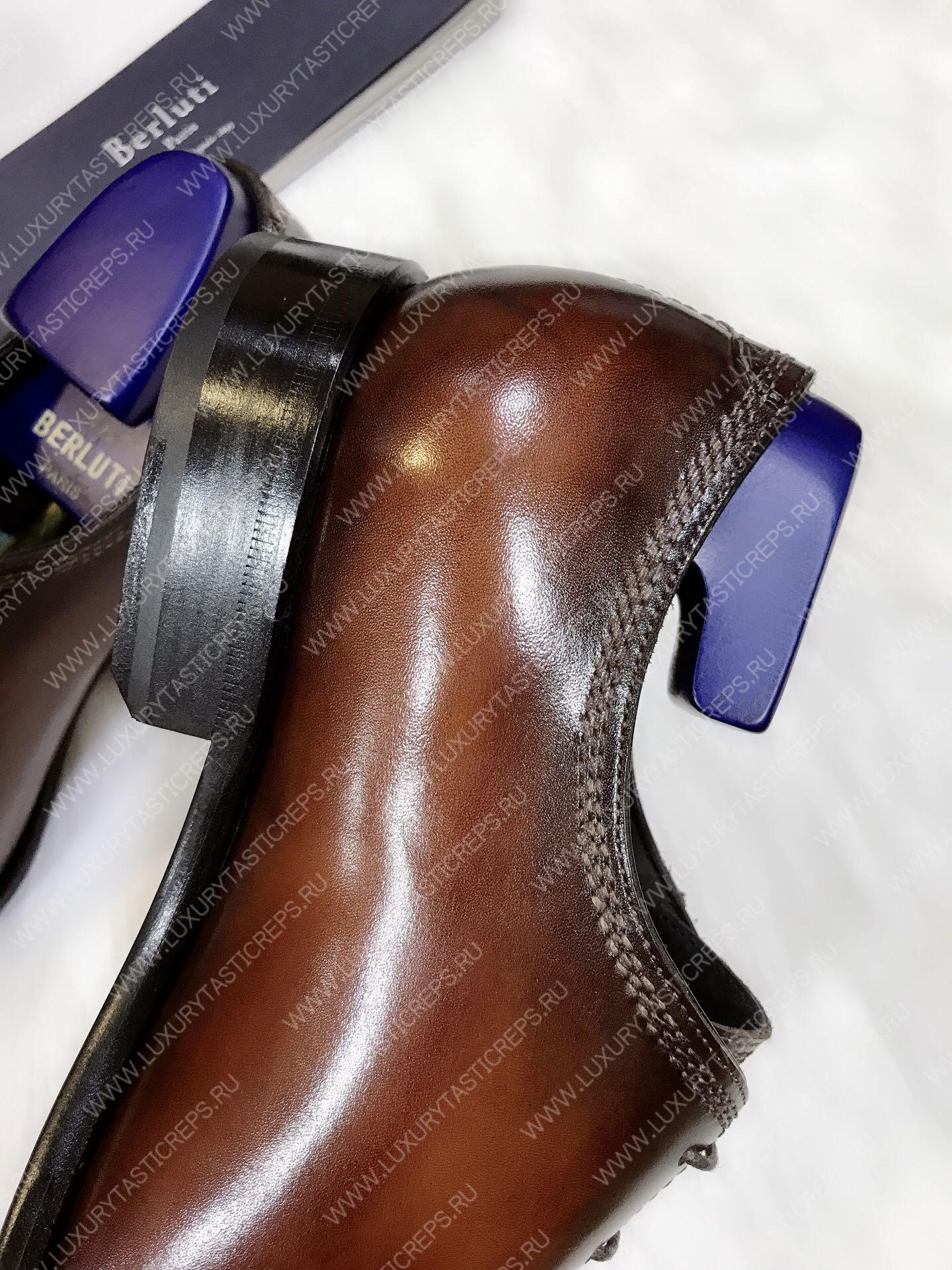 BERLUTI SCARS SCRITTO OXFORD INTENSE COCOA S4690-V2