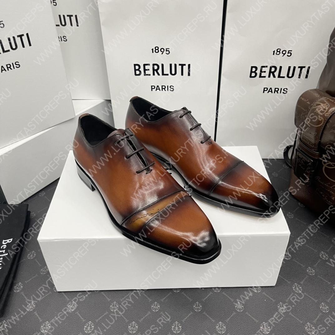 BERLUTI ALESSANDRO DEMESURE OXFORD INTENSE COCOA S5864-V2