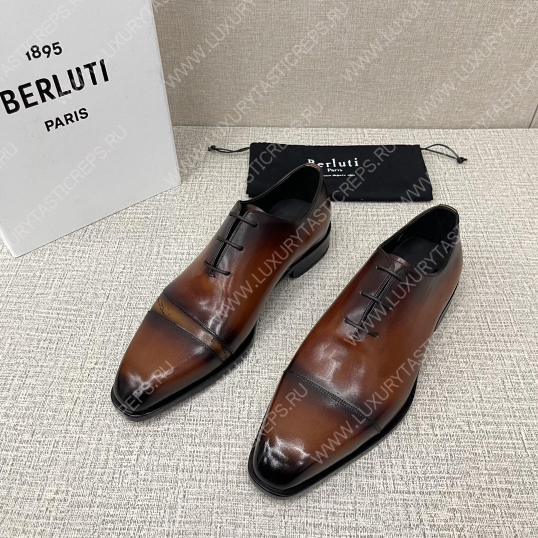 BERLUTI ALESSANDRO DEMESURE OXFORD INTENSE COCOA S5864-V2