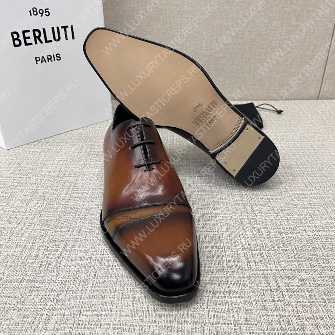 BERLUTI ALESSANDRO DEMESURE OXFORD INTENSE COCOA S5864-V2
