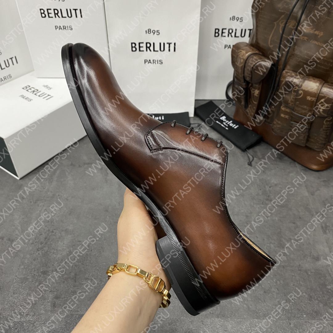 BERLUTI ALESSANDRO GALET SCRITTO TOBACCO S4505-V2
