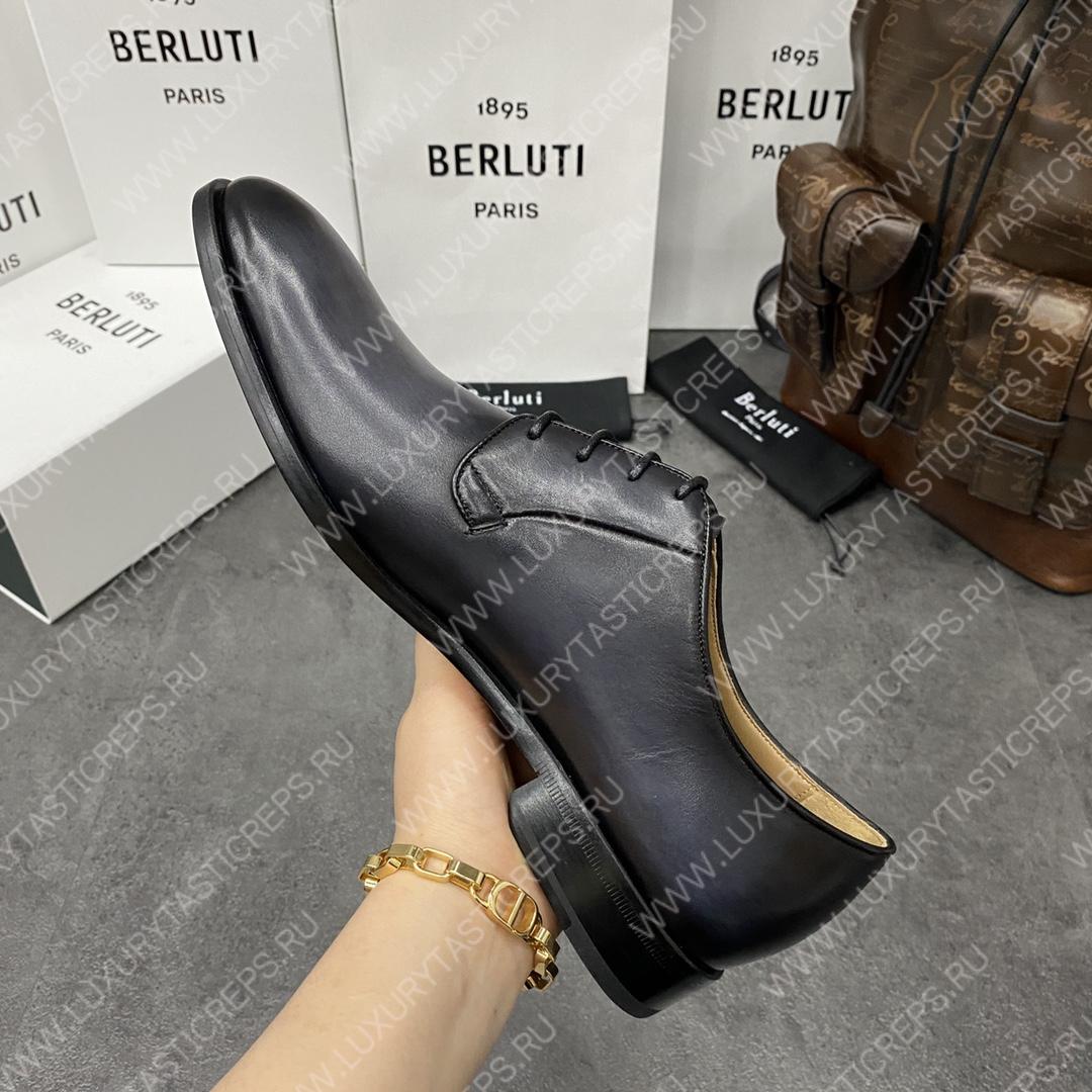 BERLUTI ALESSANDRO GALET SCRITTO BLACK S4505-V2