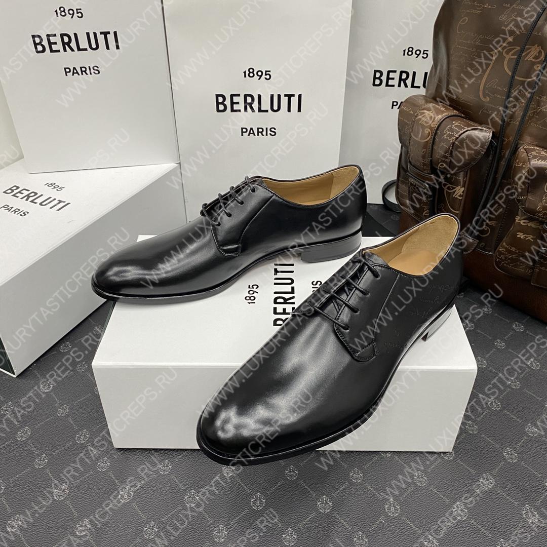 BERLUTI ALESSANDRO GALET SCRITTO BLACK S4505-V2