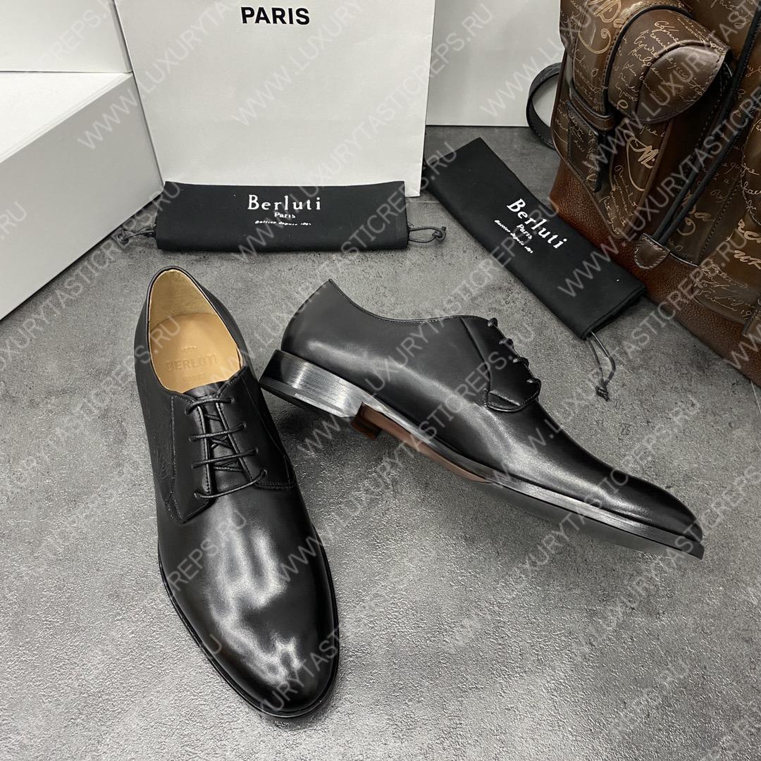 BERLUTI ALESSANDRO GALET SCRITTO BLACK S4505-V2