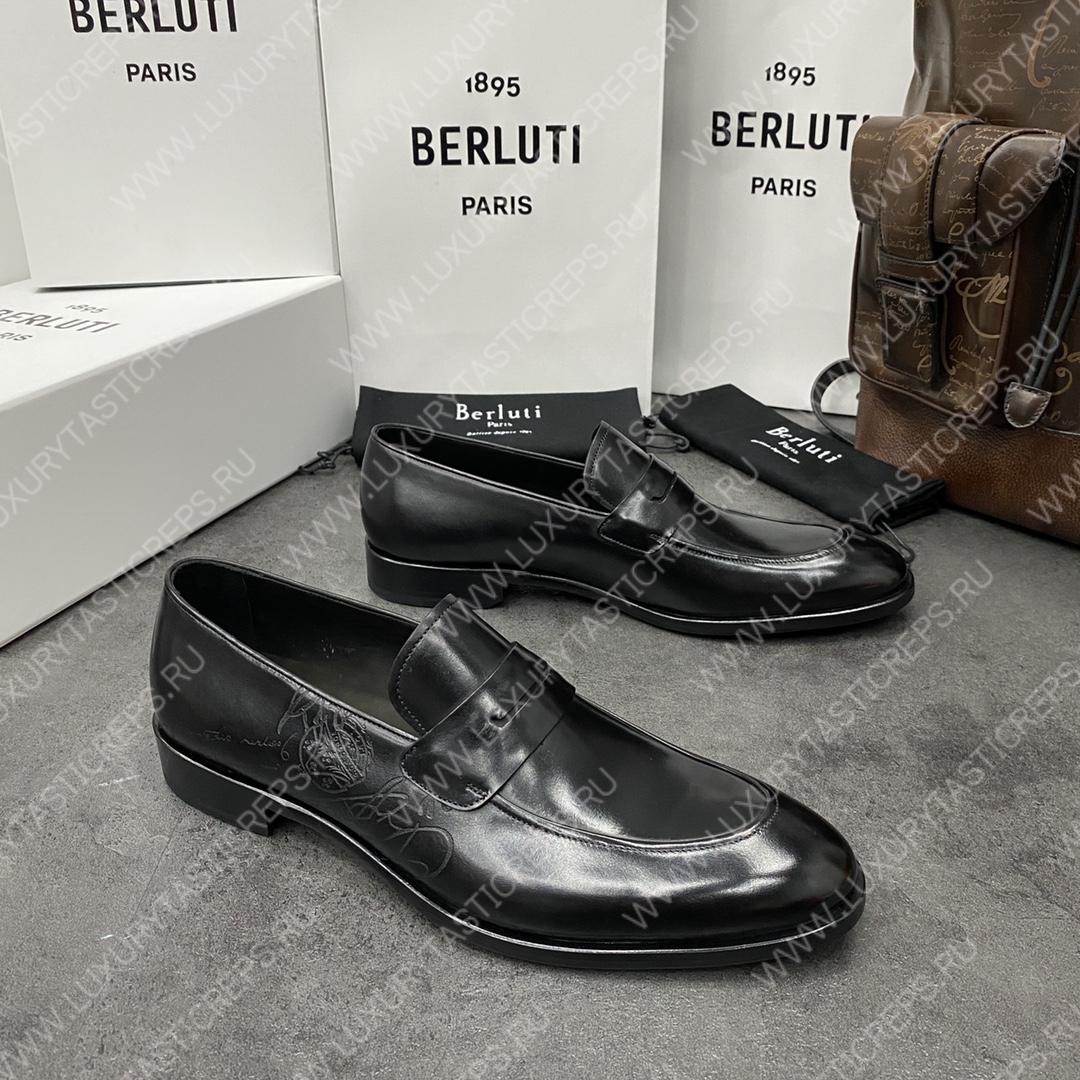 BERLUTI COUTURE DEMESURE LOAFER BLACK S5581-V1