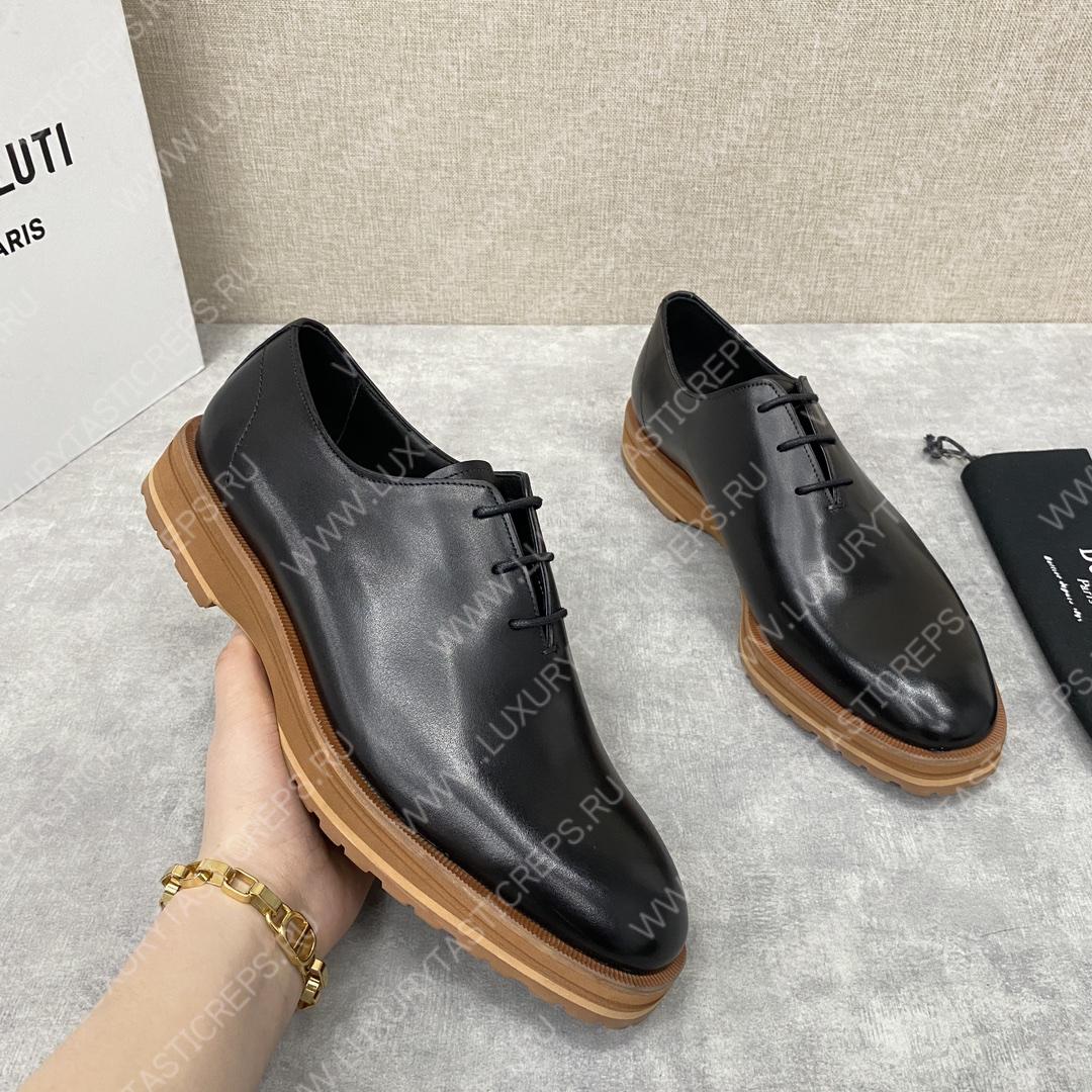 BERLUTI ALESSANDRO DEMESURE OXFORD BLACK S5581-V1