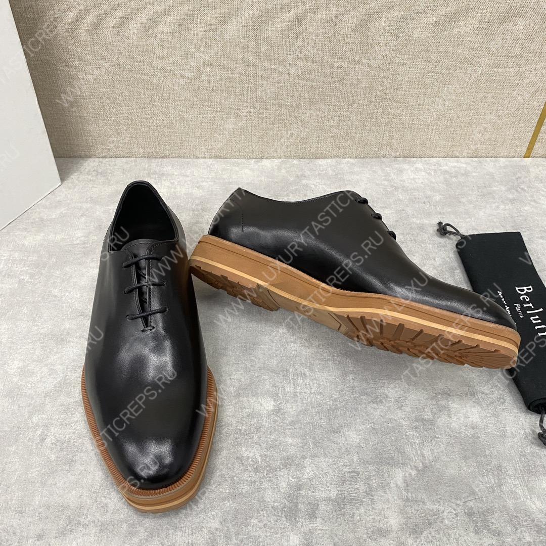 BERLUTI ALESSANDRO DEMESURE OXFORD BLACK S5581-V1