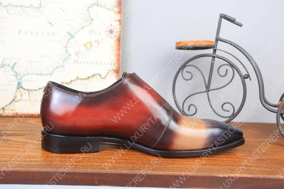 BERLUTI LEATHER M0NK SHOE MULTICOLOR S4113-V2