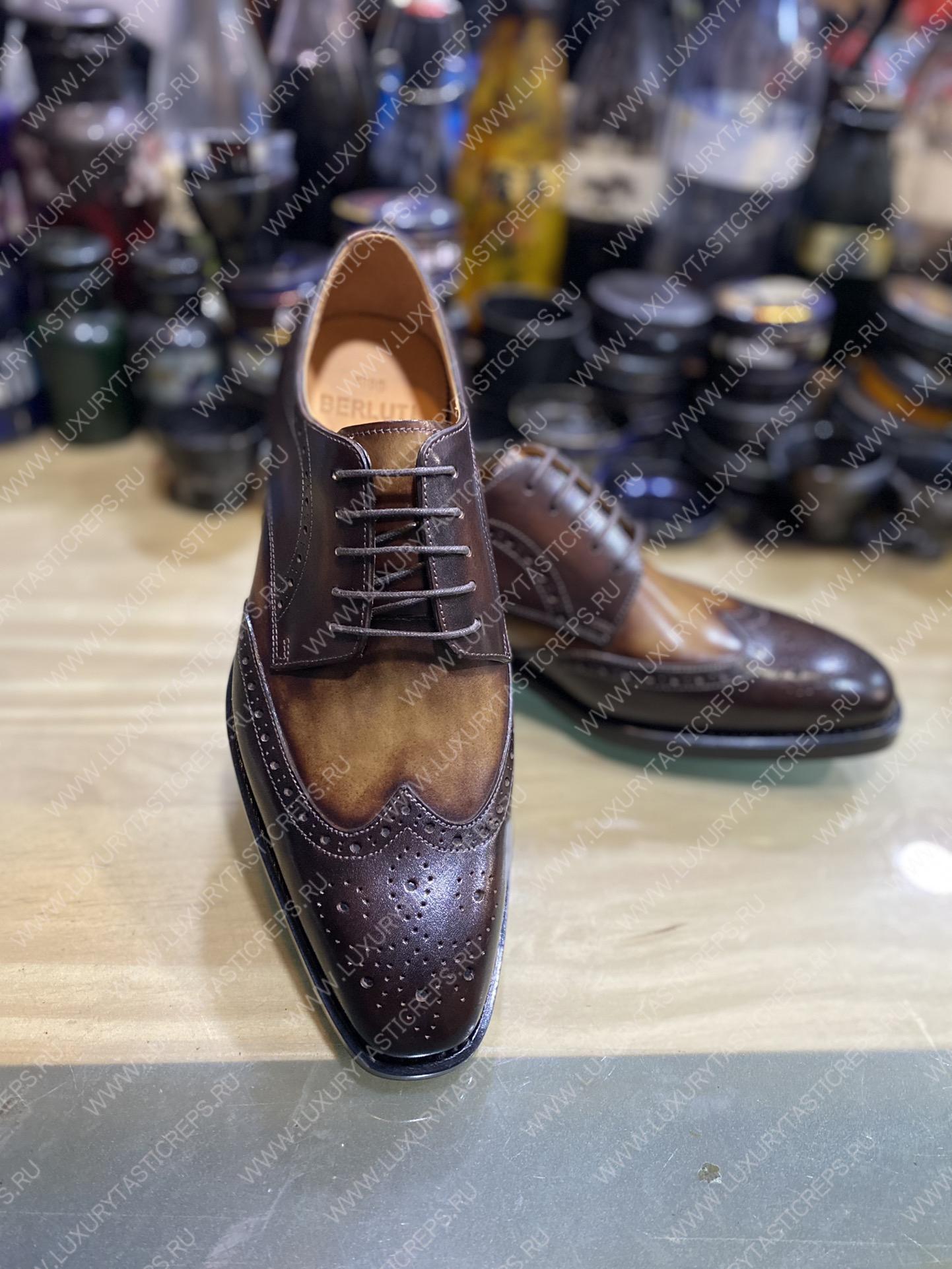 BERLUTI DEMESURE OXFORD INTENSE COCOA S5803-V1