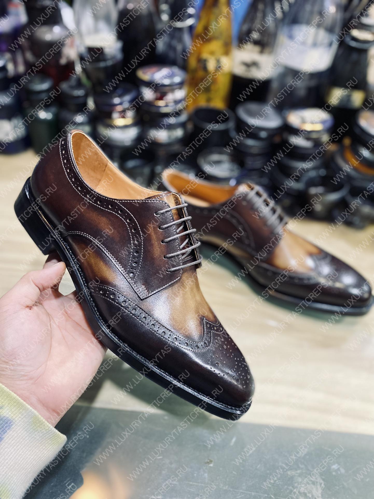 BERLUTI DEMESURE OXFORD INTENSE COCOA S5803-V1