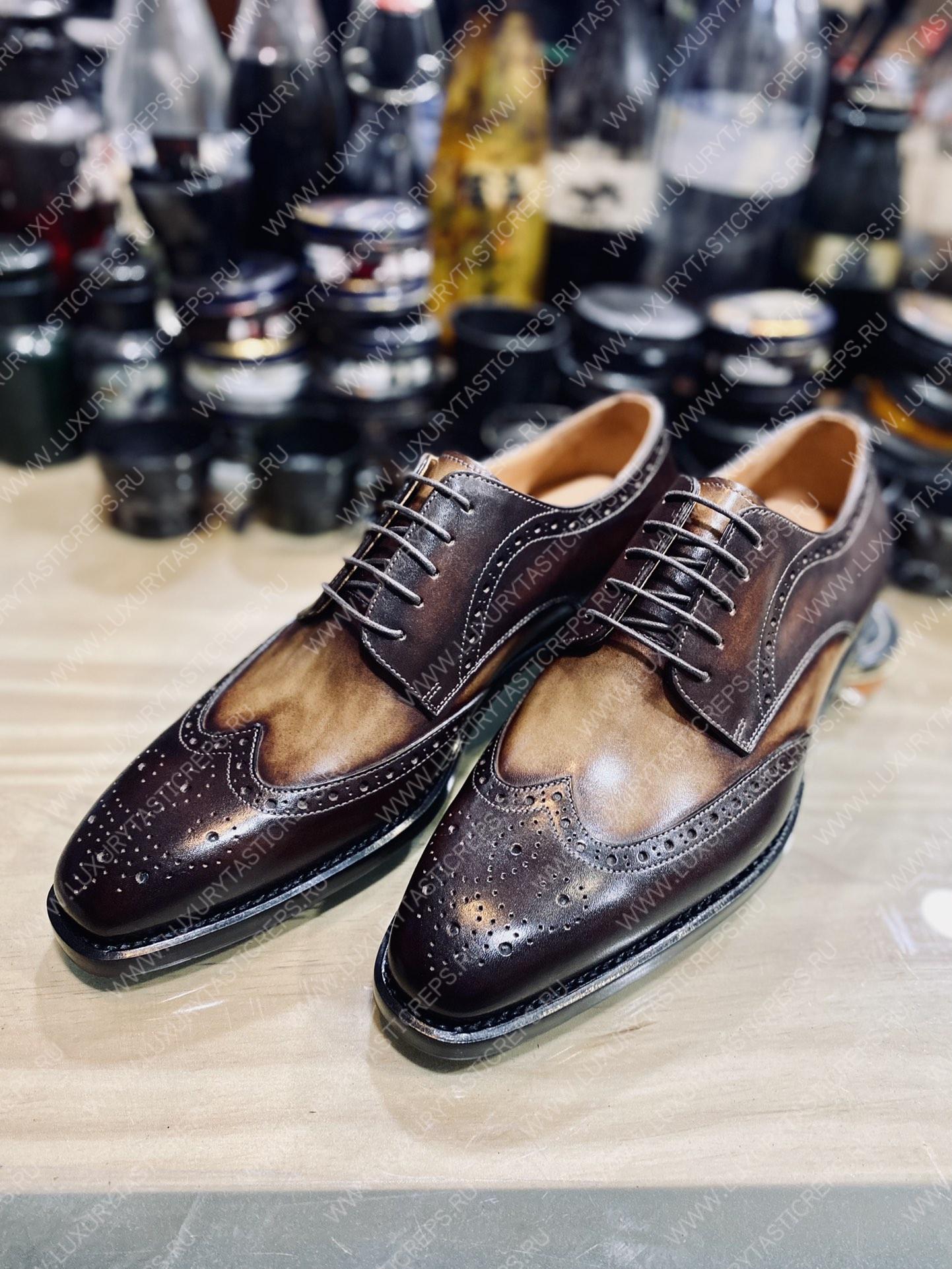 BERLUTI DEMESURE OXFORD INTENSE COCOA S5803-V1