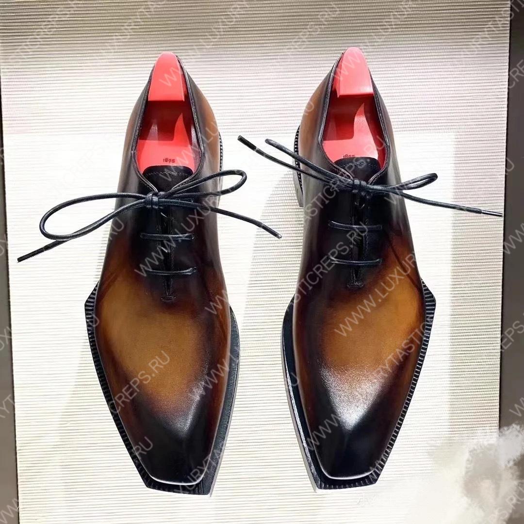 BERLUTI LORENZO STELLAR OXFORD BLACK S4342-K1