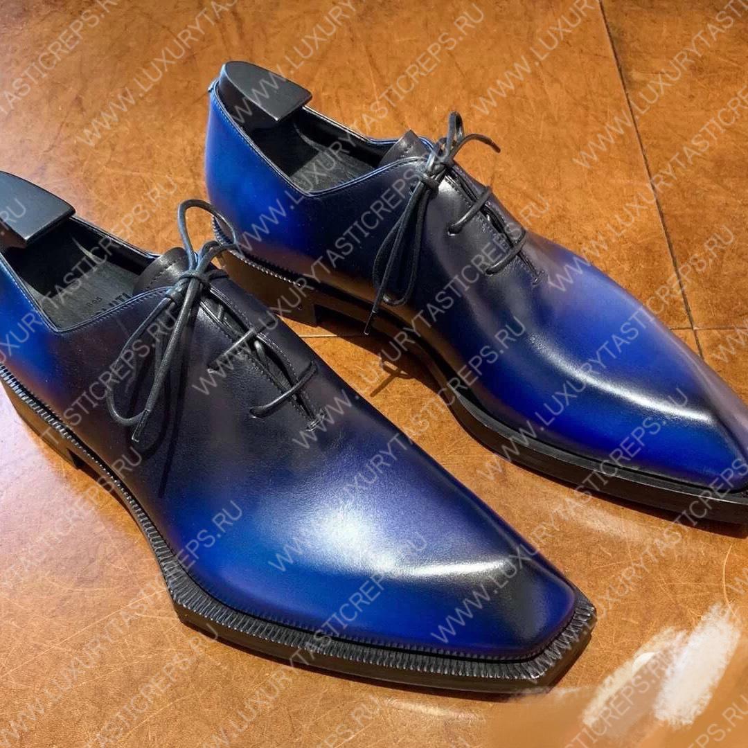 BERLUTI LORENZO STELLAR OXFORD BLACK S4342-K1