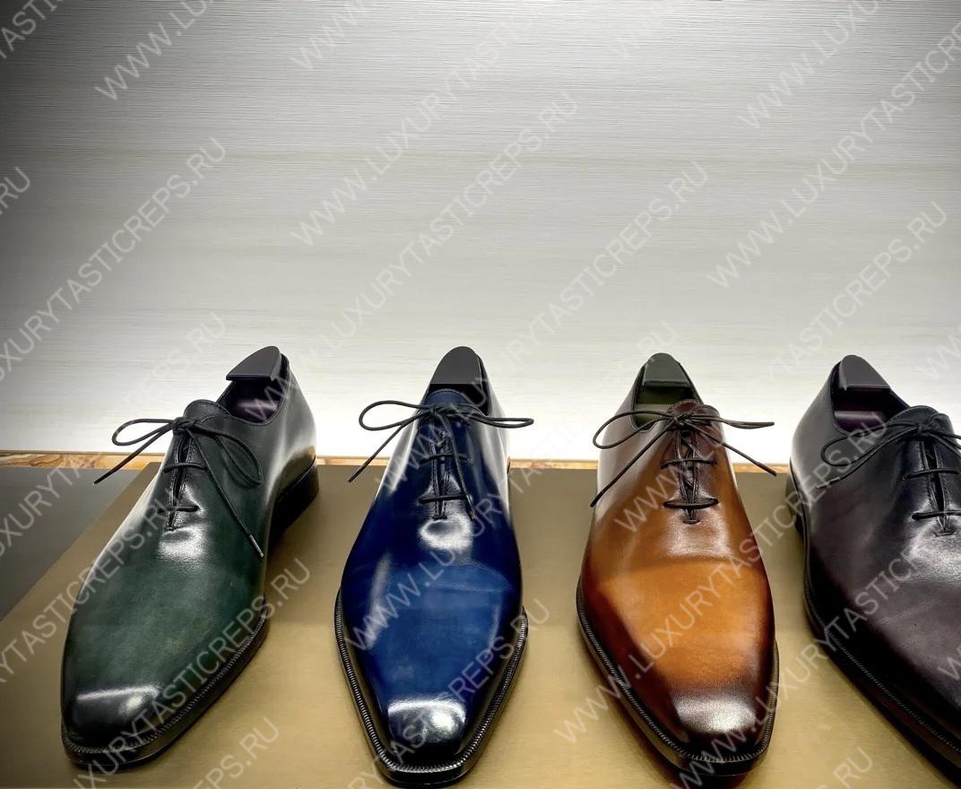 BERLUTI LORENZO STELLAR OXFORD BLACK S4342-K1