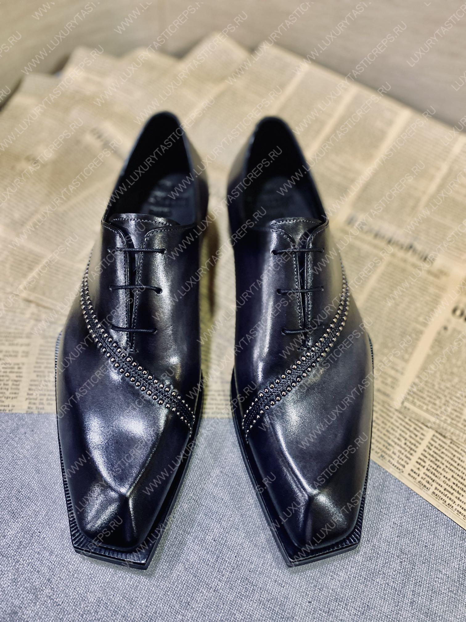 BERLUTI LORENZO STELLAR OXFORD BLACK S4342-K1