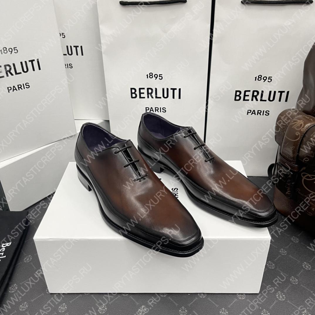 BERLUTI ALESSANDRO DEMESURE OXFORD TOOBACCO BIS S1412-V1