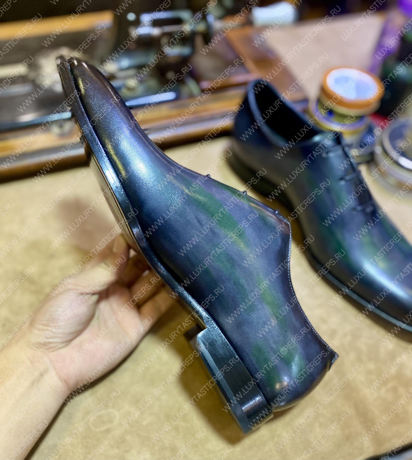 BERLUTI ALESSANDRO GALET SCRITTO OXFORD BLACK S4505-V2