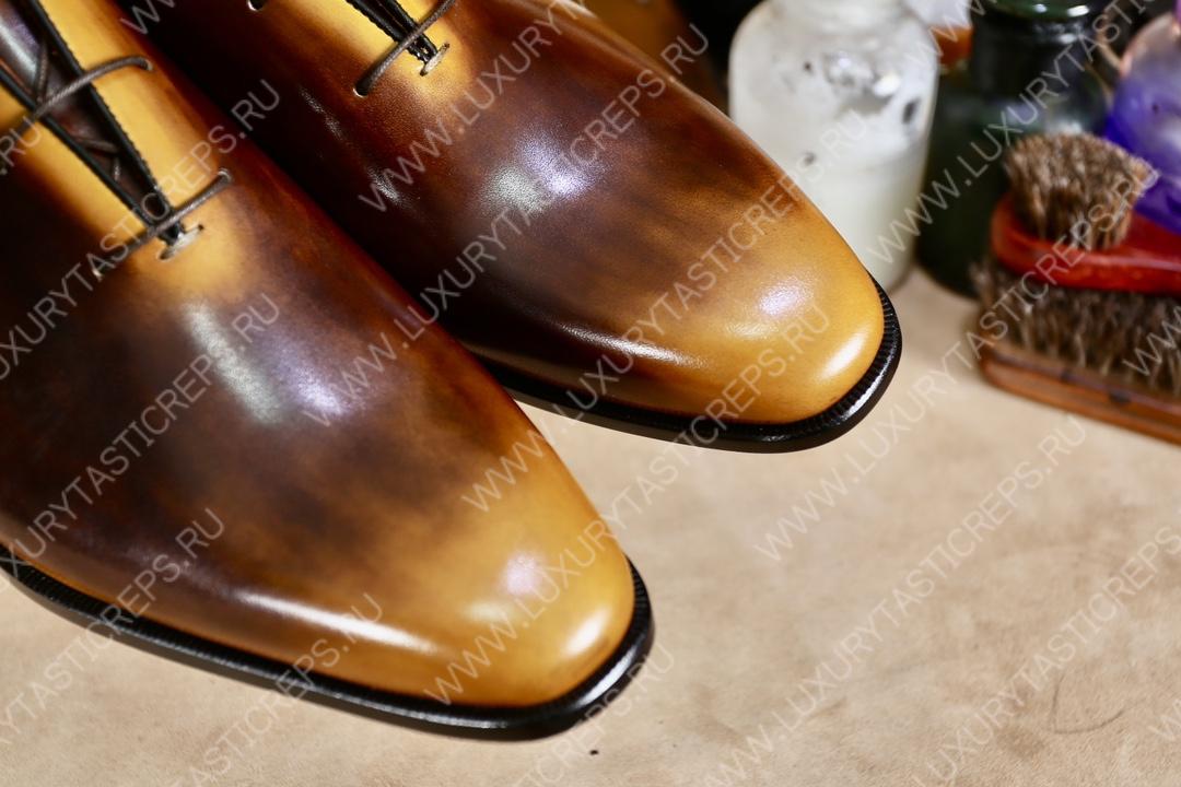 BERLUTI ALESSANDRO GALET OXFORD BROWN S4505-V2