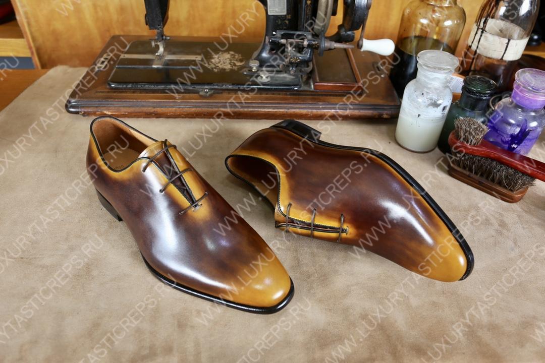 BERLUTI ALESSANDRO GALET OXFORD BROWN S4505-V2