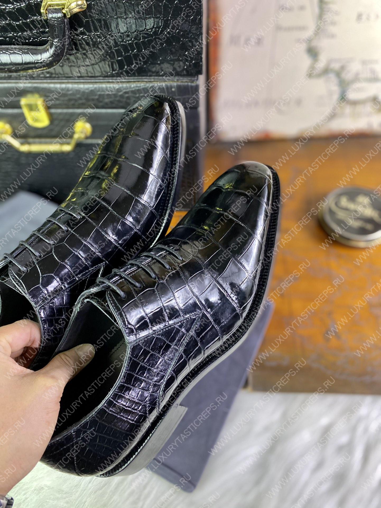 BERLUTI ALESANDRO DEMESURE NEO SCRITTO OXFORD NERO GRIGIO S5863