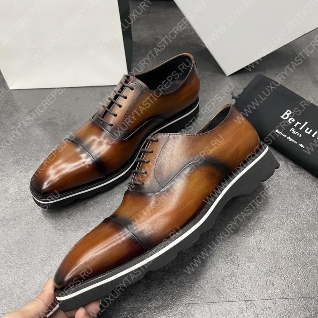 BERLUTI INFINI COUTURE OXFORD INTENSE COCOA S5704-V1