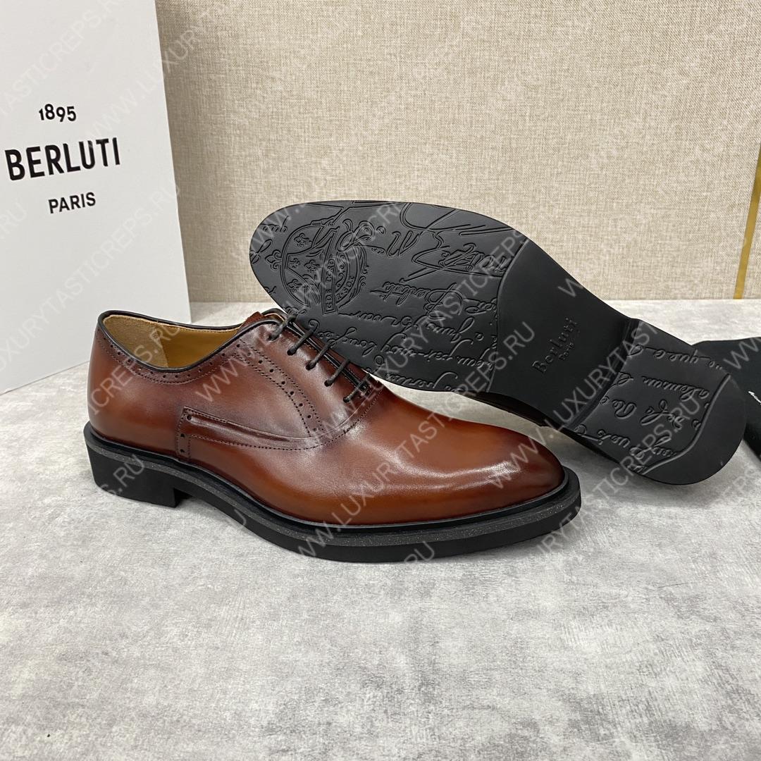 BERLUTI DEMESURE OXFORD INTENSE COCOA S5803-V1