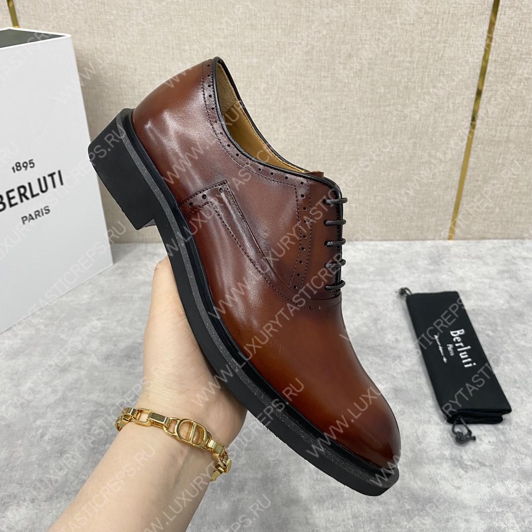 BERLUTI DEMESURE OXFORD INTENSE COCOA S5803-V1