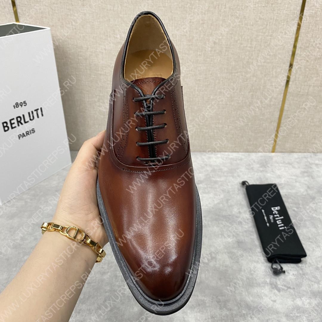 BERLUTI DEMESURE OXFORD INTENSE COCOA S5803-V1