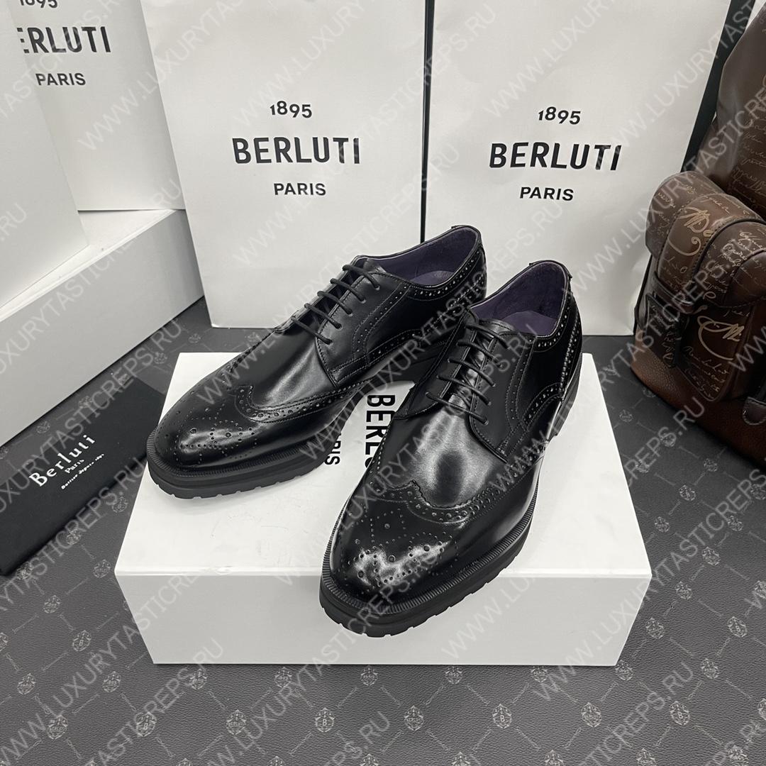 BERLUTI NEW PHYSIO OXFORD BLACK S4161-V1
