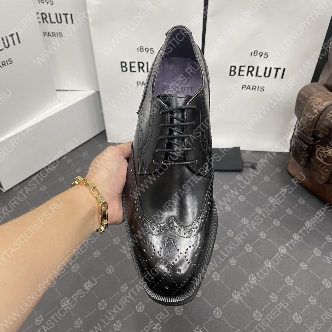 BERLUTI NEW PHYSIO OXFORD BLACK S4161-V1