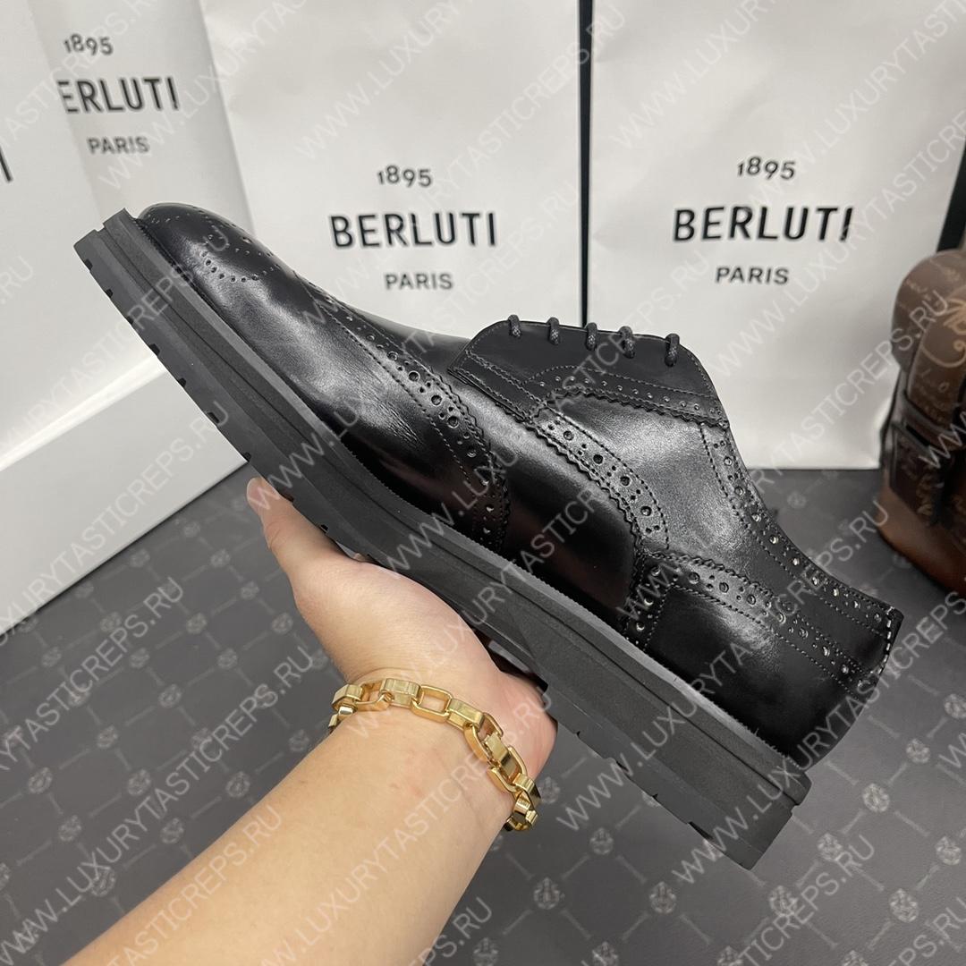 BERLUTI NEW PHYSIO OXFORD BLACK S4161-V1