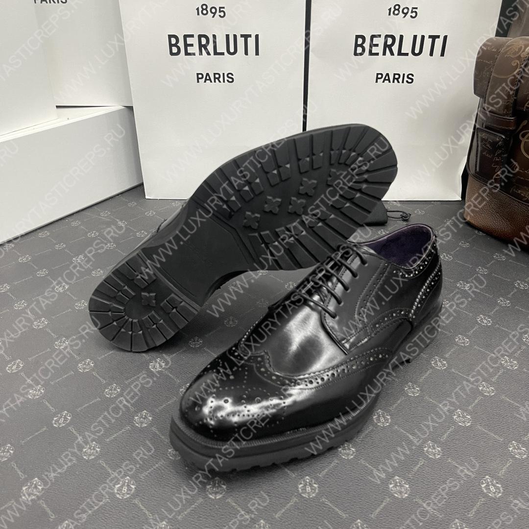 BERLUTI NEW PHYSIO OXFORD BLACK S4161-V1