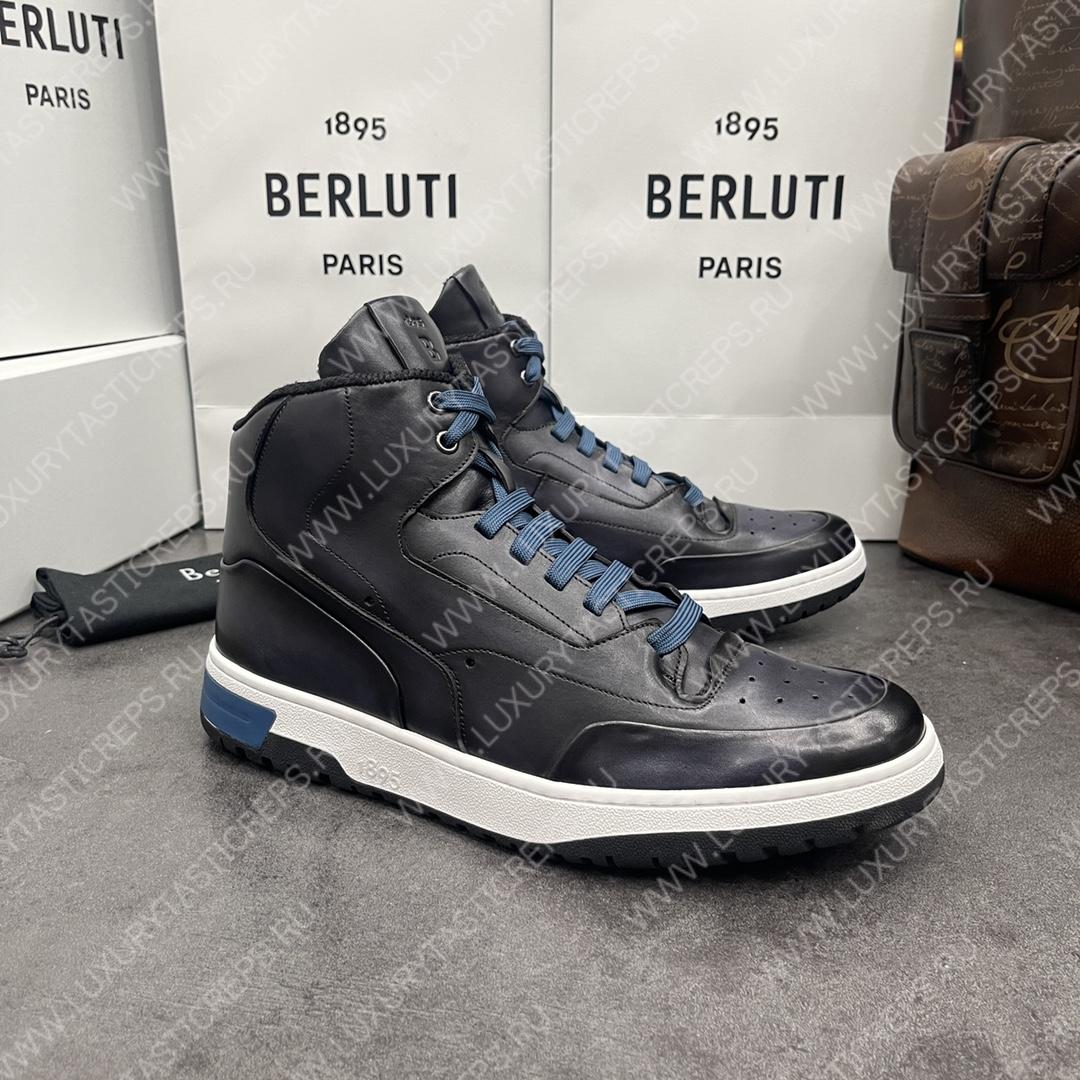 BERLUTI PLAYOFF SNEAKER BLACK GREY S5798-V1