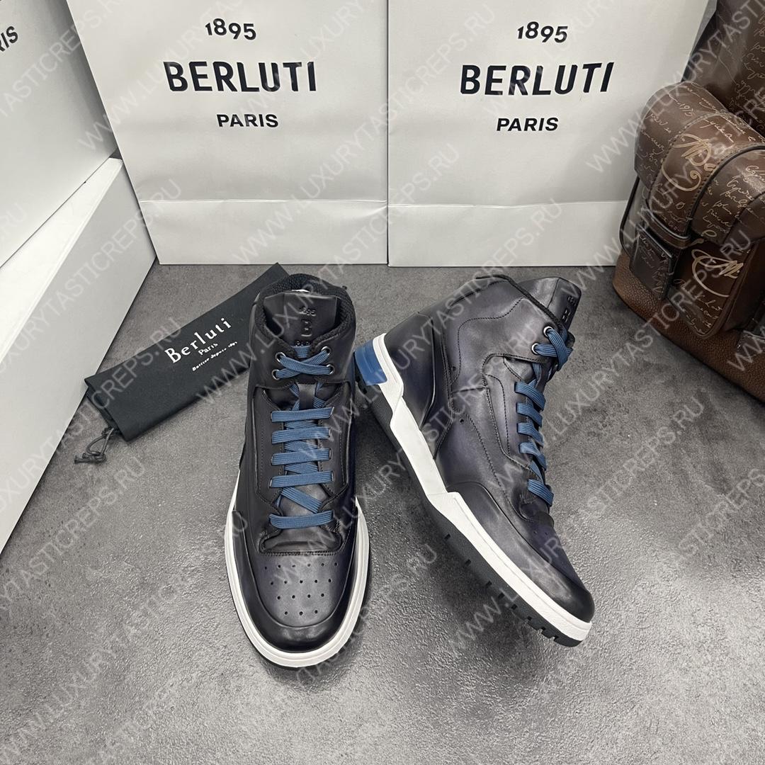 BERLUTI PLAYOFF SNEAKER BLACK GREY S5798-V1